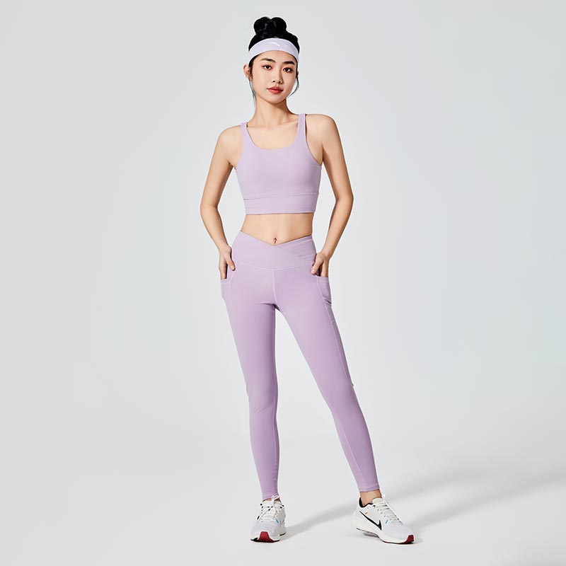 Bra Olahraga Pencelupan Polos Lilac